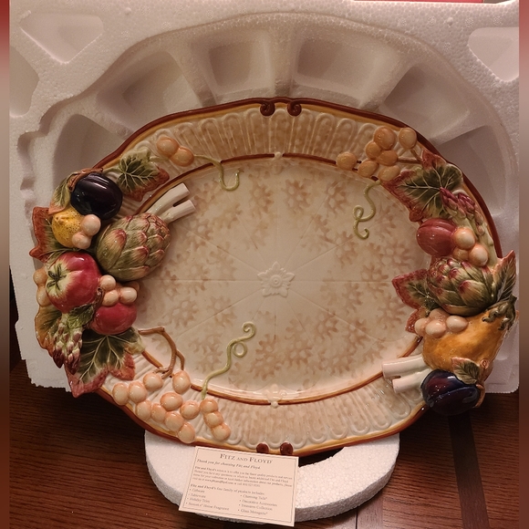 Fitz And Floyd Venetian Romance Platter - Picture 1 of 7